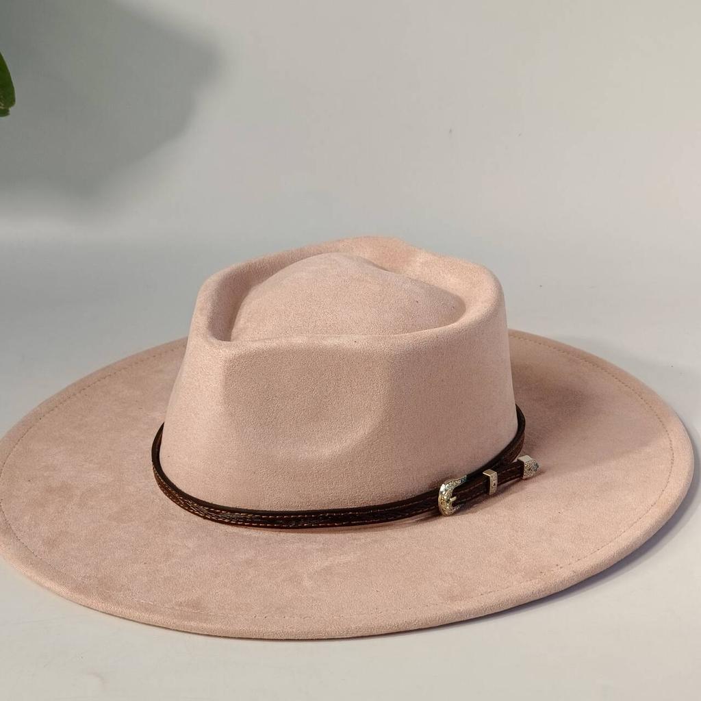 Men's vegan suede hat, women's heart-shaped crown logoengraving suitableforpyrographywide-brimmed hatcappelloluxuryhatsfor woman