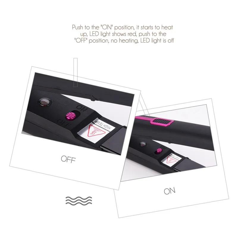 Professional Hair Straightener Negative Ion Care Hair Style Tools Fast Heating Hair Iron Curler 2 In 1 Hairdressing Appliance