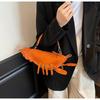 PU Reißverschluss Nischen Crossbody-Taschen Hummerform Design Sinn 2025 Hohe Qualität Damen taschen Einfarbige Niete Mode Umhängetasche