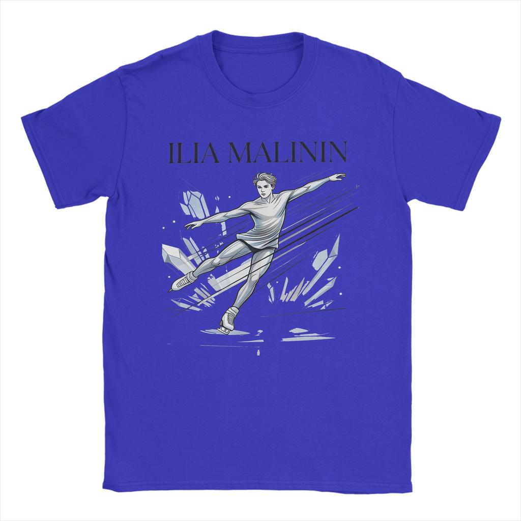 Mens TShirt Ilia Malinin Cartoon Style Creative Cotton Tees Short Sleeve  T Shirt Crew Neck Tops Plus Size