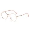 Korean Anti Radiation Eyeglasses Classical Metal Eyewear Round Fashion Retro Eyeglass for Men and Women Eyeglass Protection