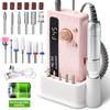 Rechargeable Nail Drill SG713 Professional Salon Use Manicure Pedicure Grinding Polishing Cuticle Remover Portable Efile Machine