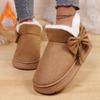 Women's Winter Bow Warm Snow Boots Indoor Slippers
