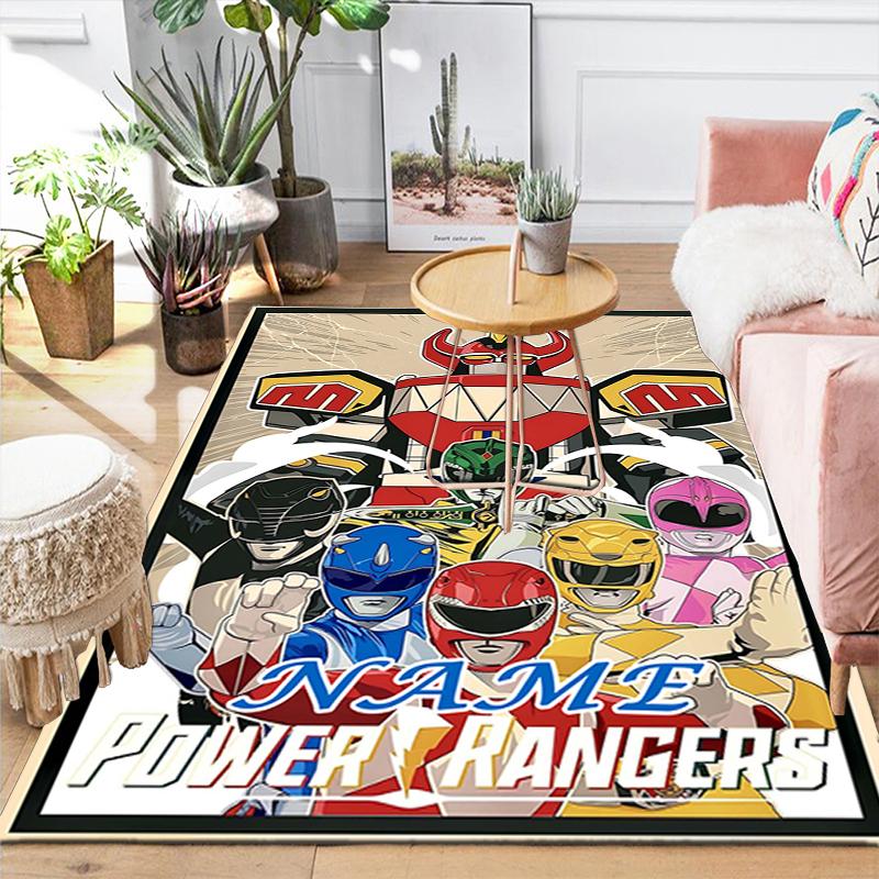Custom 1Pc Power Rangers Heroic Battle Rug Office Carpet Indoor Outdoor Entrance Doormat Nonslip Soft And Comfortable Living Room D2915218