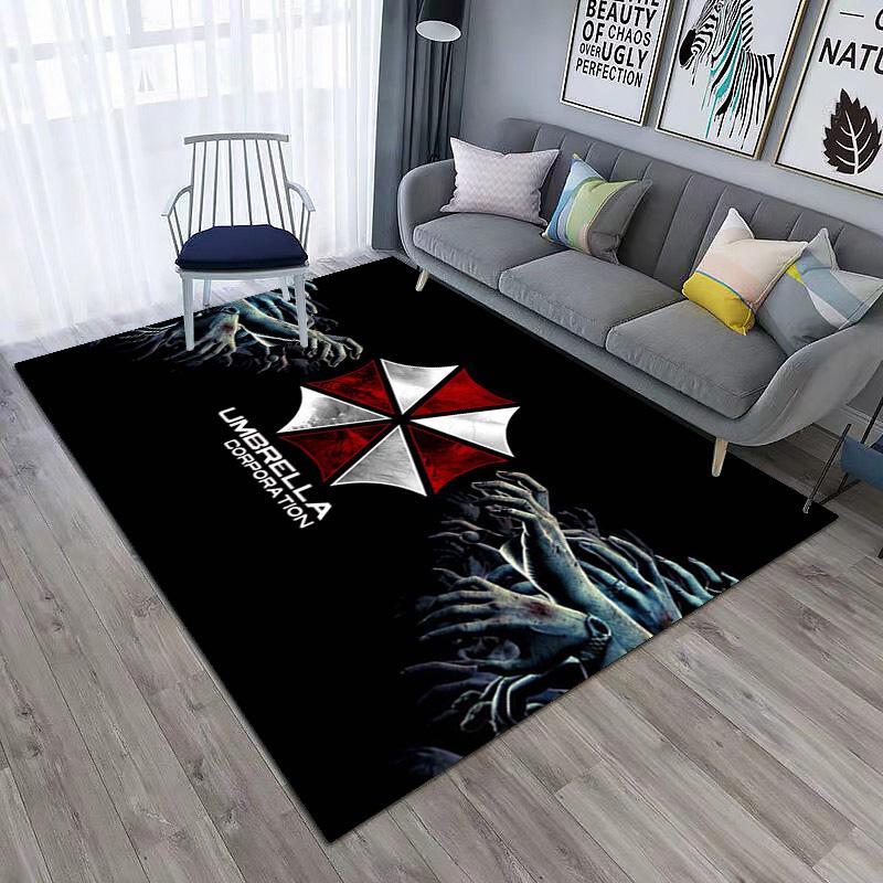 Sci-Fi game Resident Evil, Umbrella Corporation, soft carpet, home living room, office chair pad, door mat, door mat carpet U5