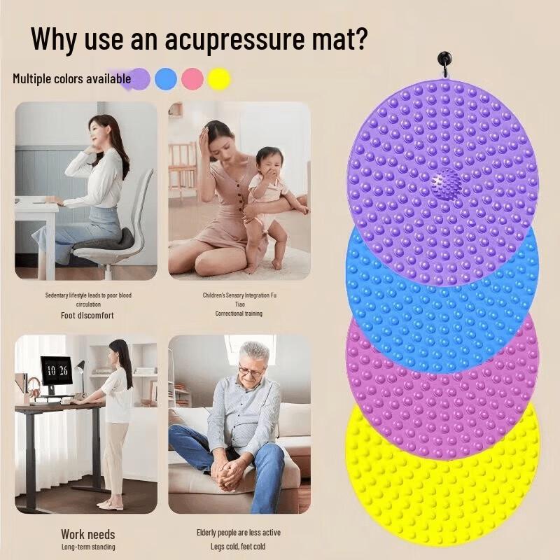 Массажный коврик для ног с точечным массажем Zilq