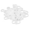 50Pcs Hearing Aid Silicone Loop Flexible Replacement Hearing Aid Clip Adaptor for Hearing Aid Lanyar