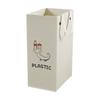 Rectangular Material Recycling Bin with Carry Handle Lightweight for Kitchen