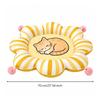 Pet Bed Cushioned Round Flower-Shaped Cat Lightweight for Bedrooms