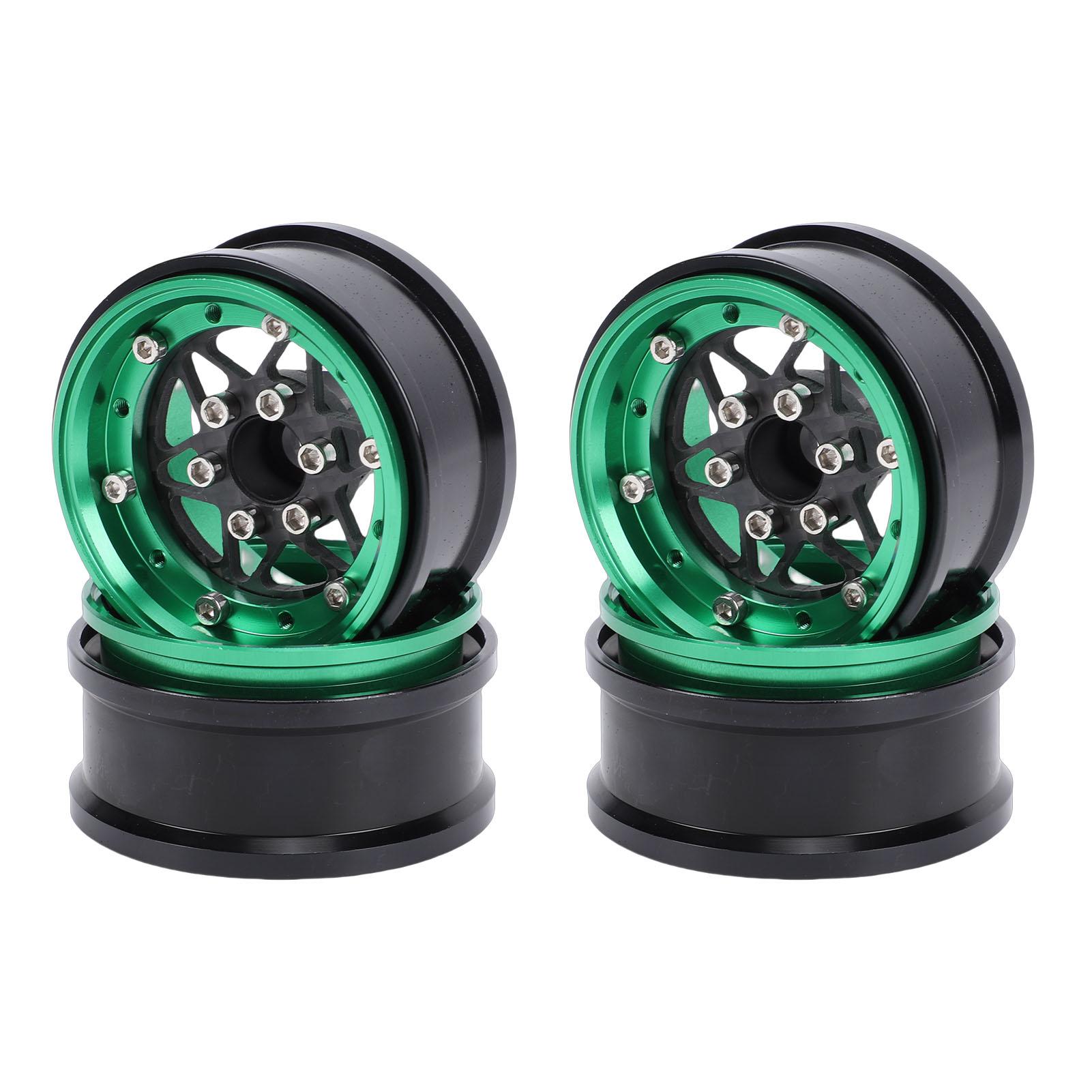 

4 Pcs RC Wheel 1.9 Inch Aluminum Alloy High Strength Lightweight Wheel for 1Celsius10 Crawler