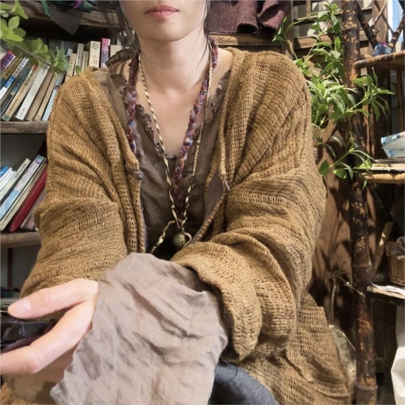 Johnature Woman Winter Niche Fashion Long Sleeves Chinese Style Casual Vintage Retro Coats