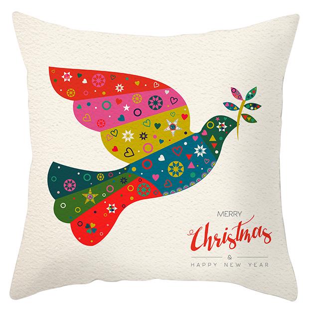 Рождественский лось снежинка персиковая кожа флис наволочка праздничный домашний декор автомобильная диванная наволочка