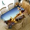 Prosperous City Pattern High -Rise Building Tablecloth Thicken Cotton Rectangular /Round Table Cloth For Wedding Picnic Party