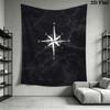 Compass Pattern Home Decor Tapestry, Wall Hanging, Decorative RV Wall Cloth.MGT0918625