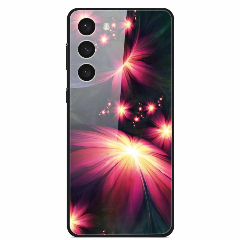 Tempered Glass Case For Samsung S23 Plus 5G Cover Galaxy S 23 Space Hard Back Coque For Samsung S23 Ultra S23+ Bumpers Funda Cat