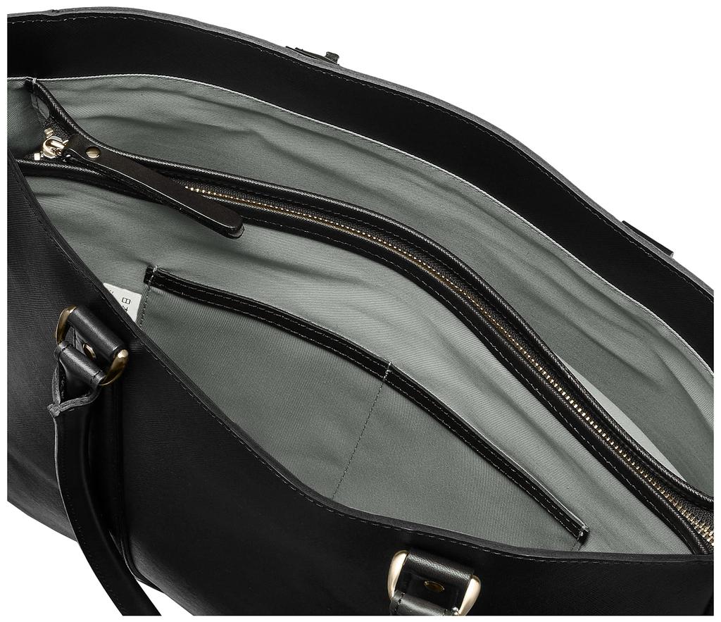 [Tseha] Tragetasche [Textur] Hergestellt in Japan (Himeji-Leder) Leder-Tragetasche, Doppelseitige Klappe, Oberer Reißverschluss, Großes Fassungsvermögen, Leichtgewicht, Kombination