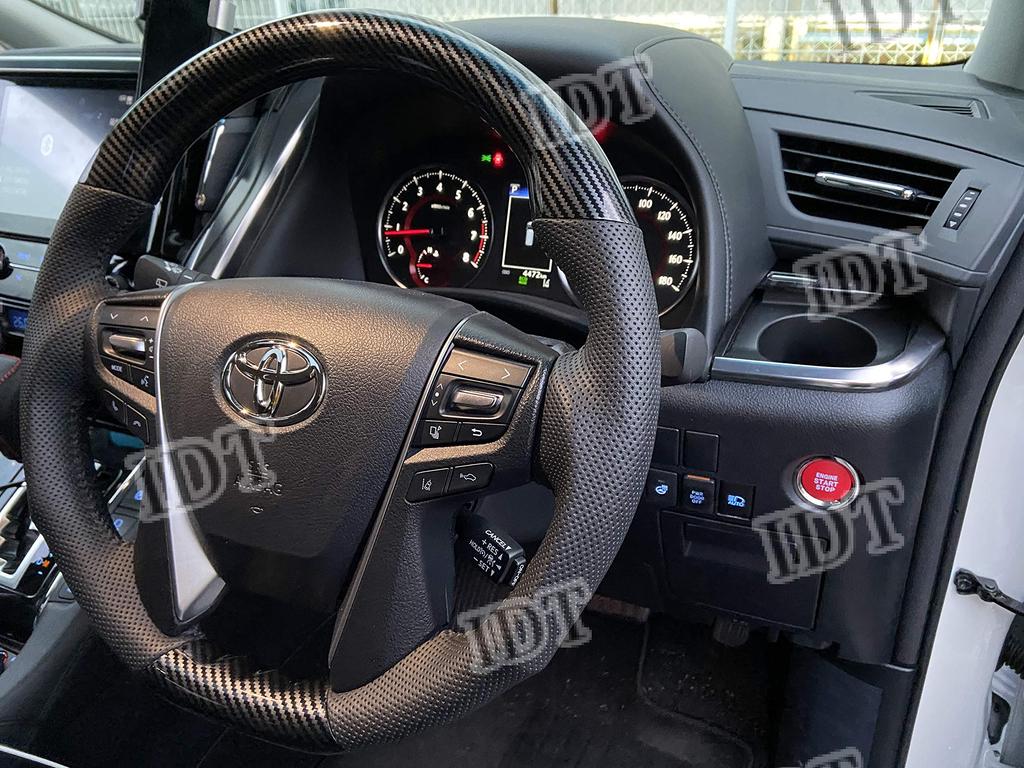 IDT 30 Series Alphard Vellfire Red Push Start Button Genuine Replacement Cover Garnish Interior