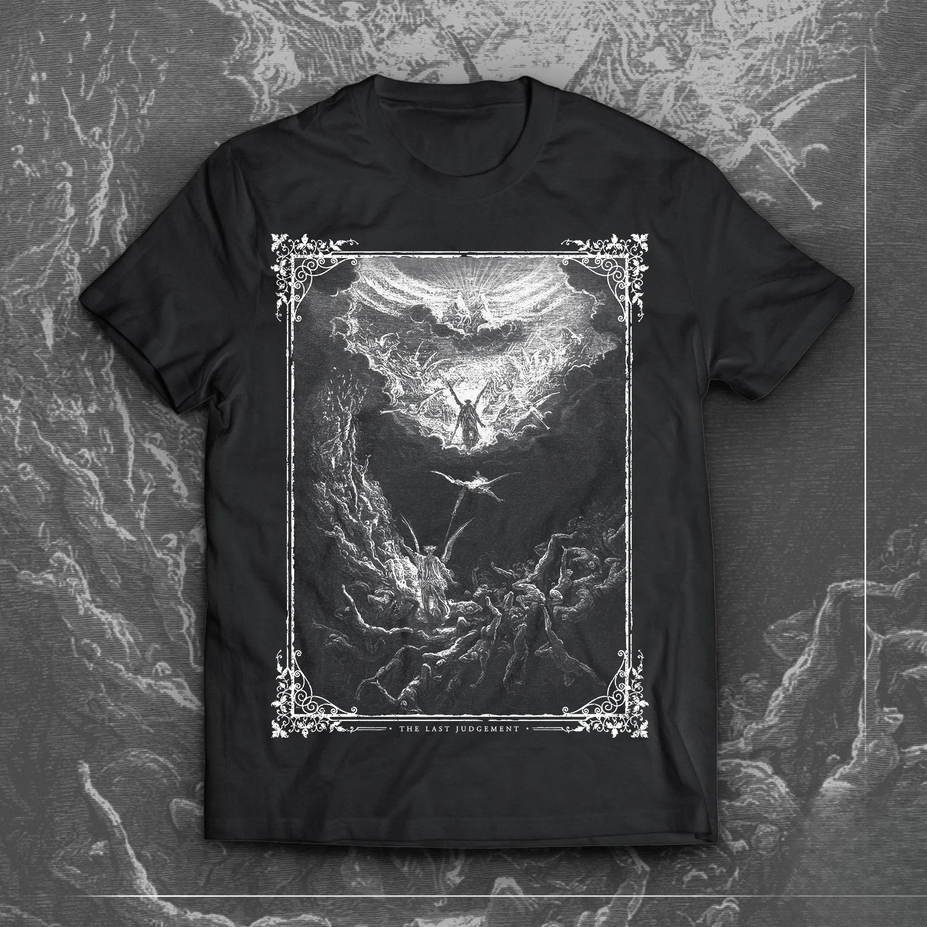 

Футболка Гюстава Доре Страшный Суд | Классическая гравюра Апокалипсис / Армагеддон / Оккультное темное искусство XIX века 4XL