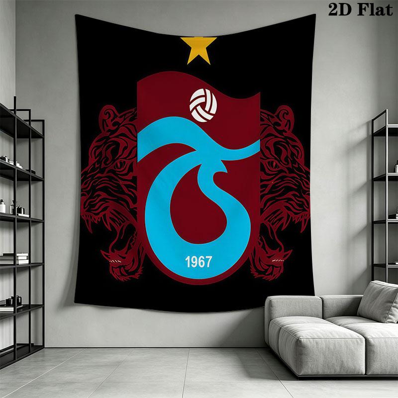 Trabzonspor Wall Hanging Printed Fabric Blanket Decorative Tapestries for Bedroom Living Room Home Decor