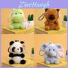Cute Dinosaur Plush Toy With Cartoon Design And Keyring For Kids Gift