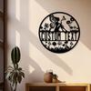 Personalized Flower Fairy Metal Wall Art Custom Name Family Name House Number Indoor Outdoor Home Decor