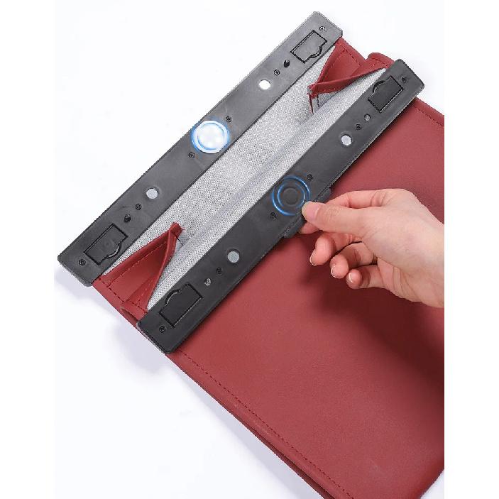 Car Leather Garbage Bags, Rear Seat Backrest Hanging Magnetic Absorption for Car Interior Cleaning Supplies