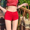 Women's Low Waist Slimming White Hot Shorts - Casual Summer Wear