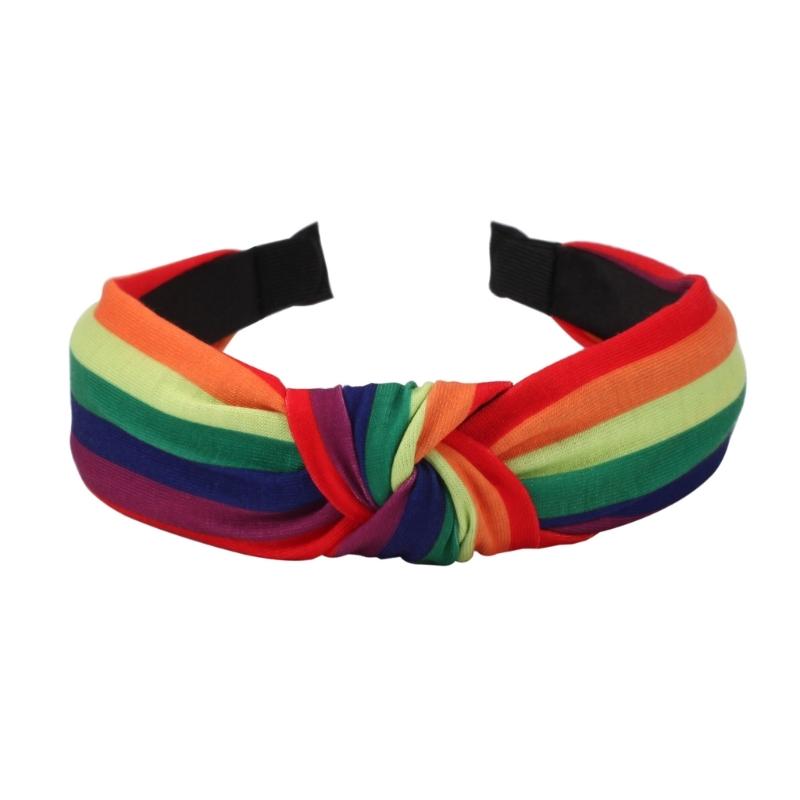 

Барвисті аксесуари для волосся Pride, обруч, модний обруч, райдужні головні убори LGBTQ для свят, щоденне використання 1