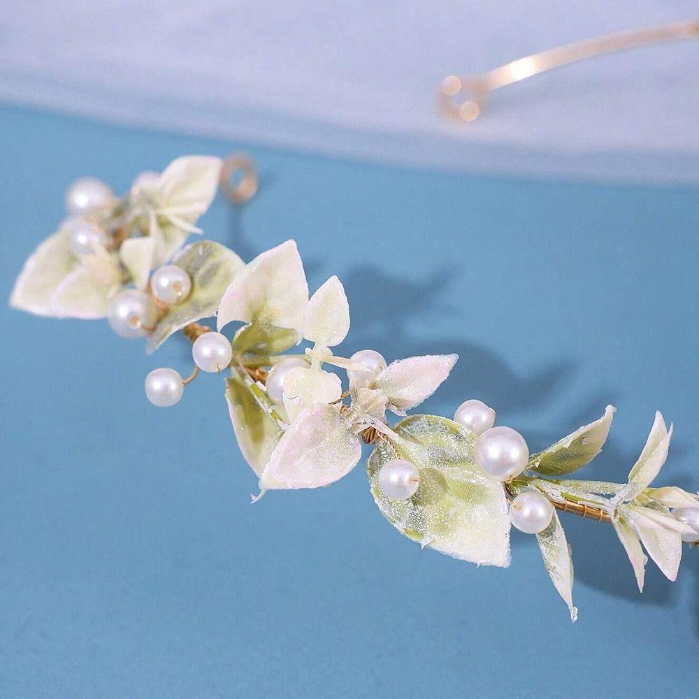 Forest Woodland Fairy Flower Leaf Crowns Handmade Leaves Hair Crowns Elf Headpiece  for Women