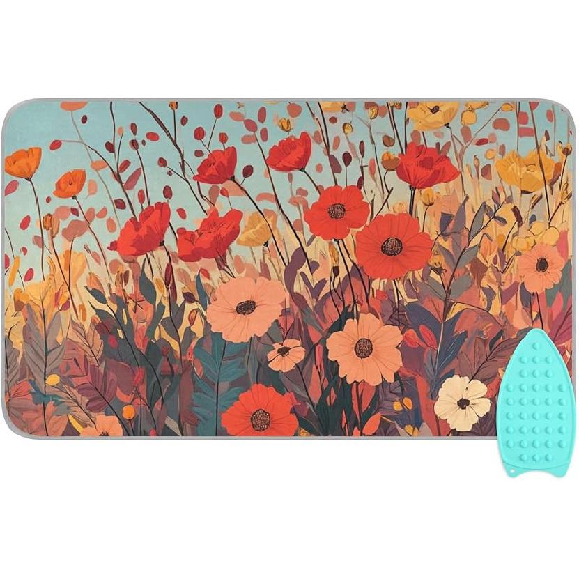 Ironing Mat Portable Ironing Pad Ironing Blanket for Table Top Heat Resistance Double-Side Using Travel Large 47.2 x 27.6 Inch Foldable Lightweight