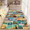 Travel destinations inspirational quotes worldwide carpet Yoga living room room decor children's crawling mat doormat