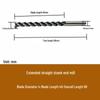 High-Speed Steel Extended Straight Shank Three-Flute End Mill, 2.5-10mm, White Steel