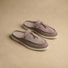 Men'S Fashion Slippers, Retro Lazy Style, Thick-Soled Flat Comfortable Single Shoes, Suitable For Both Indoor And Outdoor Wear