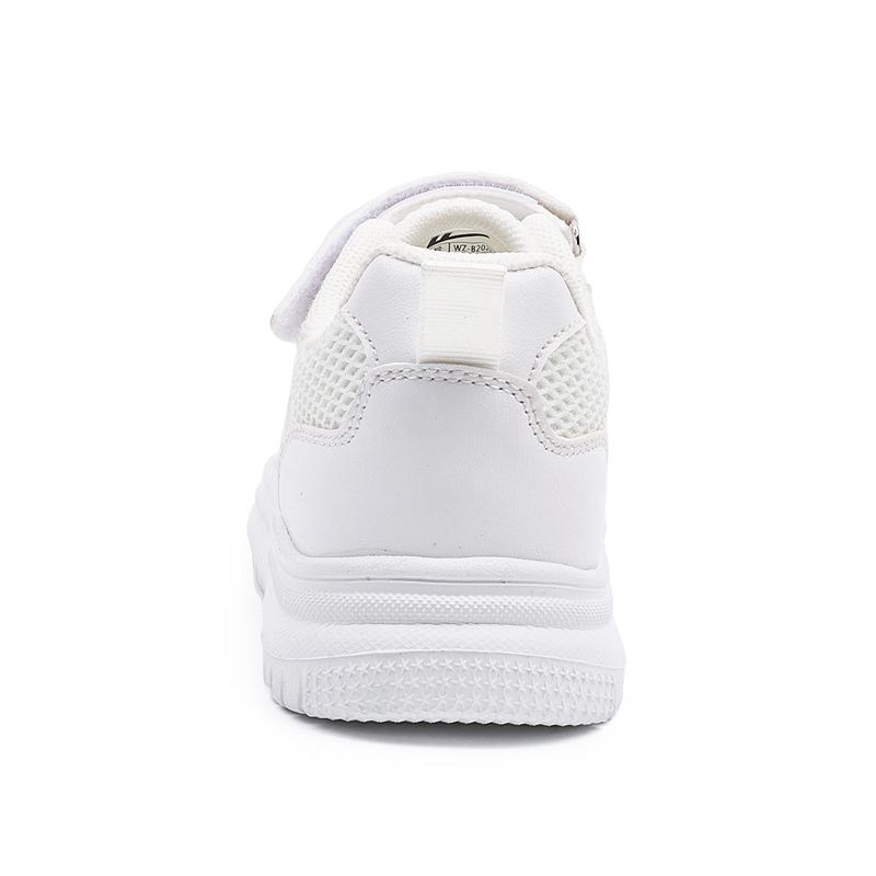 Warrior Synthetic Leather Comfortable Lightweight Fashionable Breathable Durable Low-Top Sneakers Kids Sneakers White WZ-B202MJ