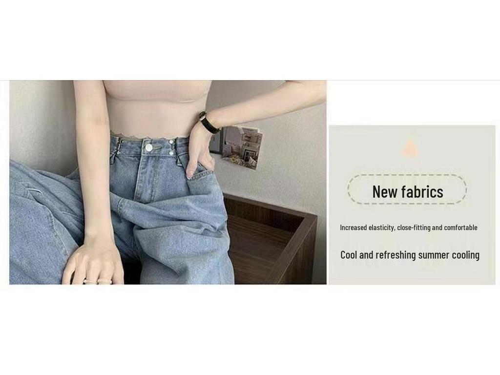 Trägerloses Camisole aus Eis-Seide: Gepolstert, Ohne Bügel, Dünner Stil für Schülerinnen - Perfekte Sommer-Unterwäsche oder Oberbekleidung