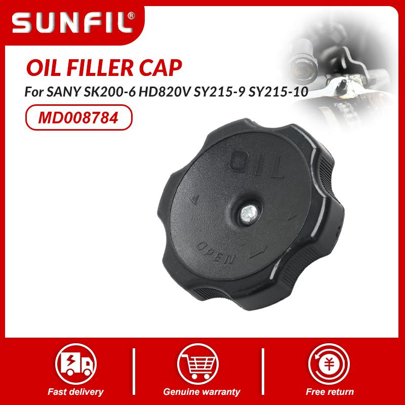 4M50 6D34 MD008784 Oil Filler Cap Compatible with SANY SK200-6 HD820V SY215-9 SY215-10
