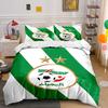 Algeria Football Bedding Set Bedding Duvet Cover Set Duvet Cover Pillowcases  (1 * Duvet Cover 2 * Pillowcases, without duvet insert)