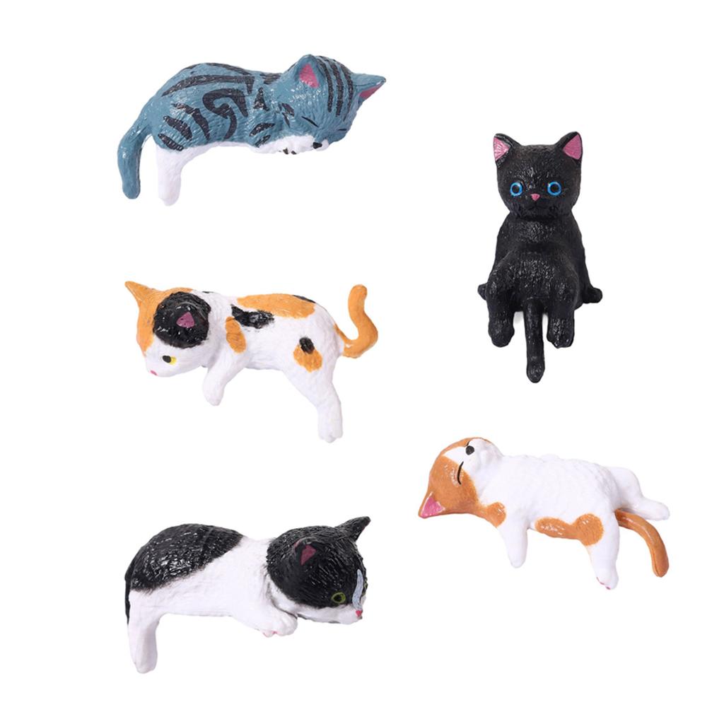 Cat Fingurine Computer Monitor Decor Mini Dog Kitty Screen and TV Decorations Personalized Car Accessories Mascot Crafts