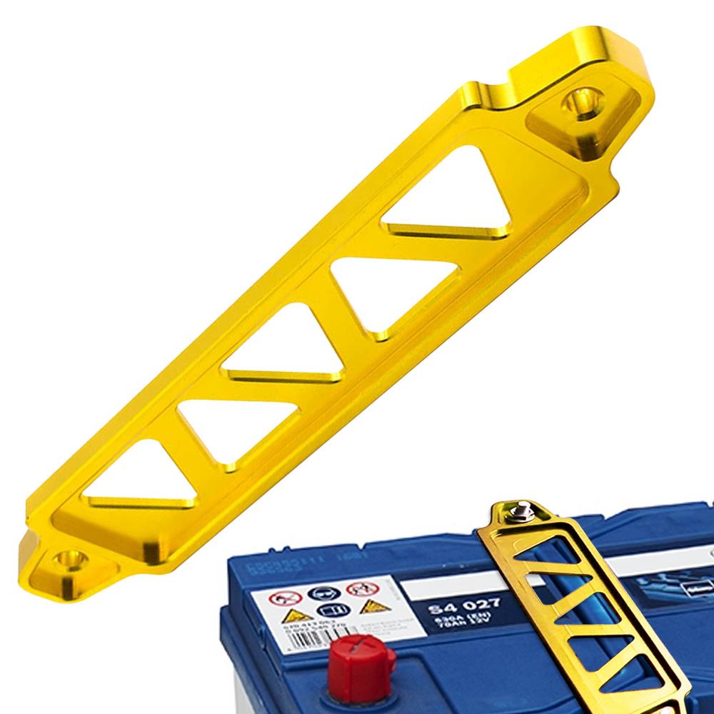 

Кронштейн для крепления батареи, алюминиевый сплав, стойка для батареи, красная гайка-барашек, поддон для батареи для безопасной установки золотой