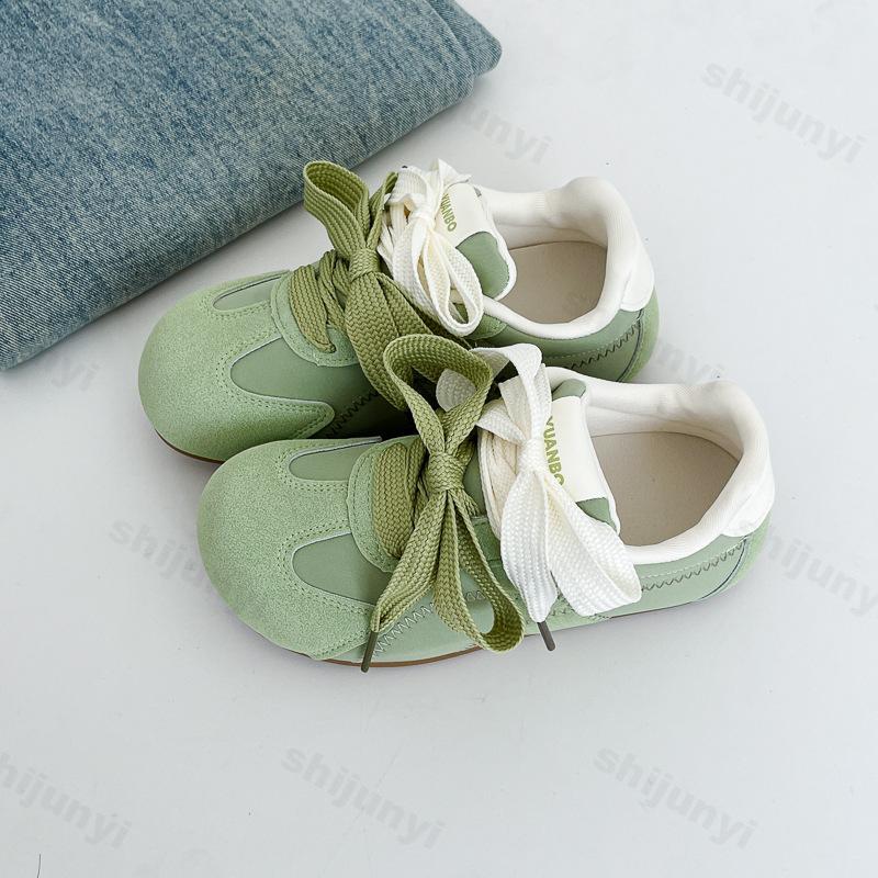 

Fashion Niche Design Fashion Casual Shoes for Women s 2025 Spring Comfortable Versatile Thick Soled Shoes Shallow Mouth Chunky sneakers 35 зелёный