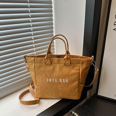 2025 New Fashionable Versatile Texture Large Capacity Portable Tote Bag Shoulder Messenger Bag