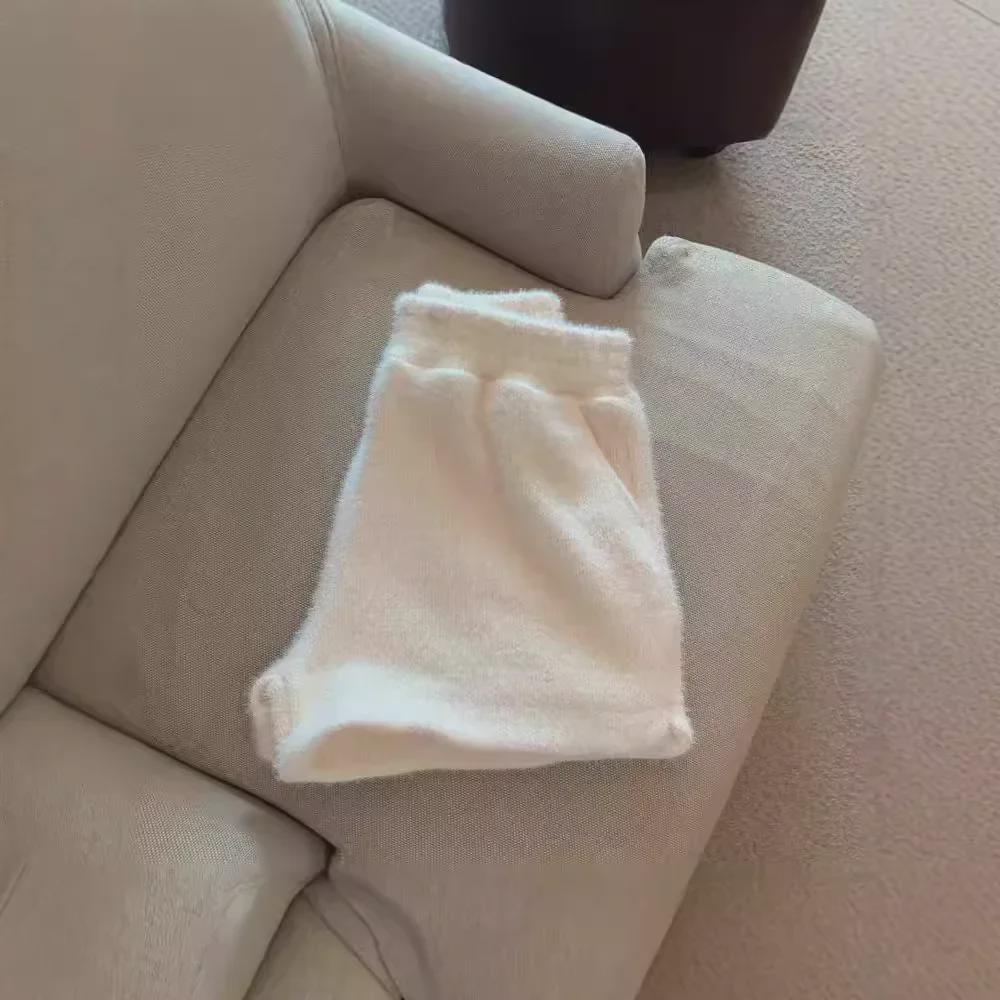 Women's High-Waisted Mink Velvet Wide-Leg Pants for Autumn/Winter