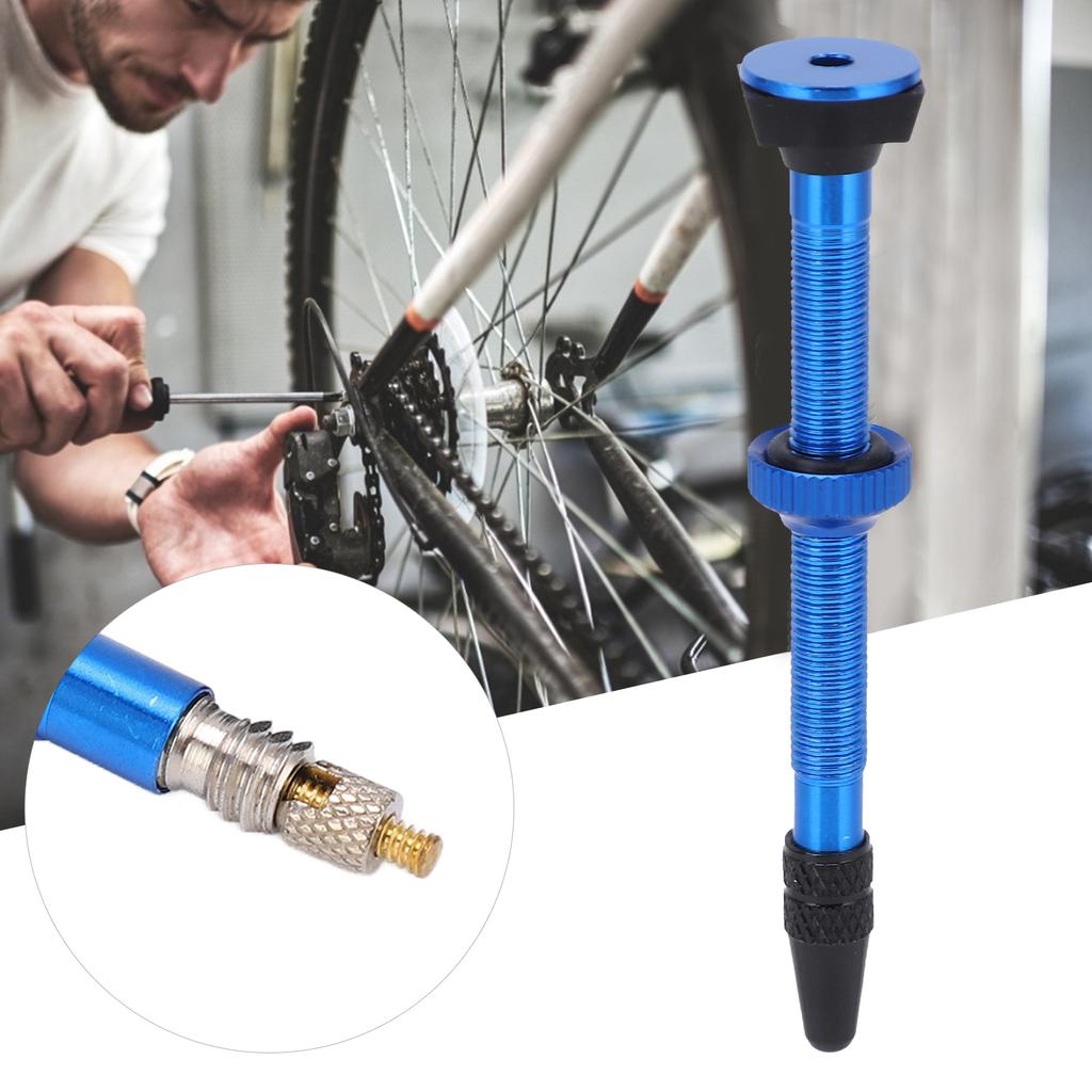 2pcs 60mm Tubeless   Valve Stem Lightweight Alloy Valve Stem for Mountain Road Bike