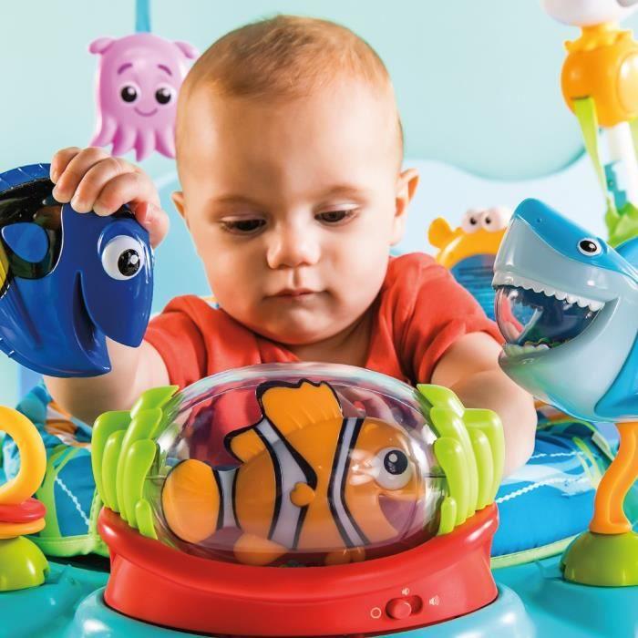 DISNEY BABY -NEMO- Baby Activity Gym Multi-Toys, Baby Gift, 360° Swiveling 13 Interactive Disney Games