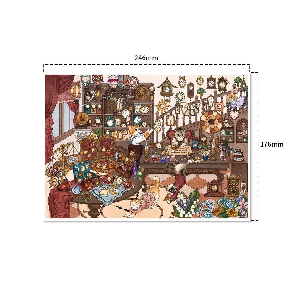 1 Set Peel And Stick DIY Craft Sticker Stress Relief Craft Toy  Miniature Scene Building Display