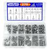 279pcs M3 M4 M5 Pan Head Socket Cap Screws Bolts Nuts Washers Assortment Kit Bolt Pan Oval Round Button Head Inner Hex Hexagon