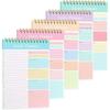 5 Pack To Do List Pad, Undated Daily Planner A5 Notepads, 150 Pages Diary To Do