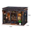 3D Wooden Puzzle Book Nook DIY Mini Magic Library House Kit Handmade Bookshelf Decor Bookend Building Set for Xmas Birthday Gift