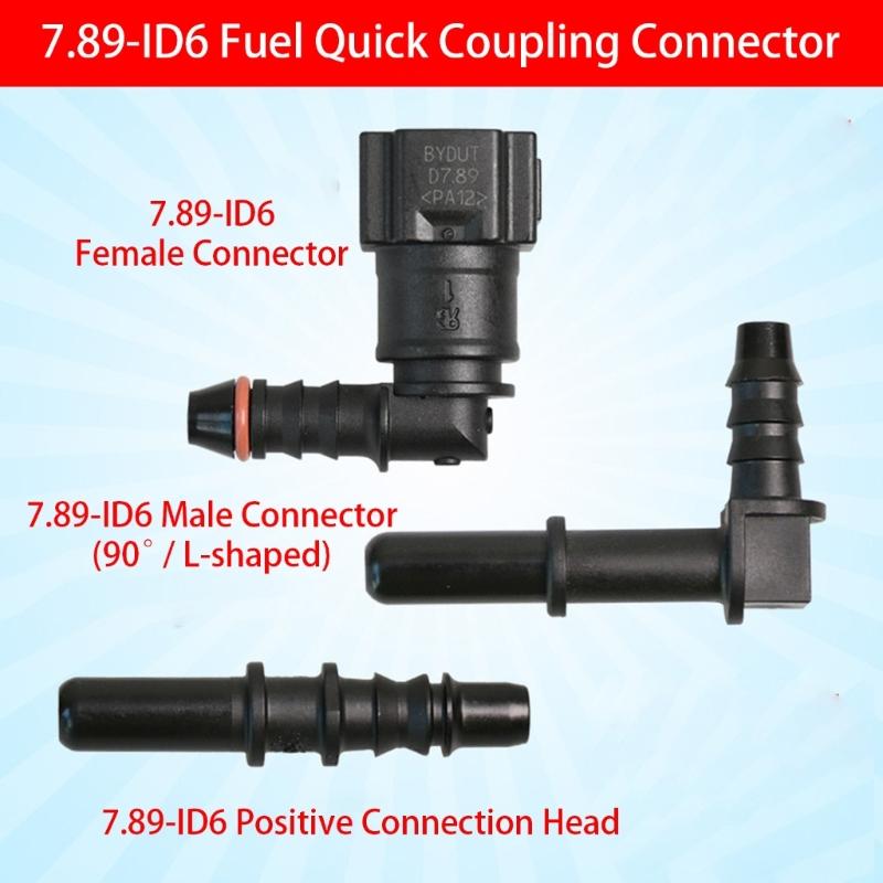 Leak Proof Fuel Line Quick Release Connector Kit for Multiple Fluid Types Fuel Line Hose Quick Install Fitting Coupler