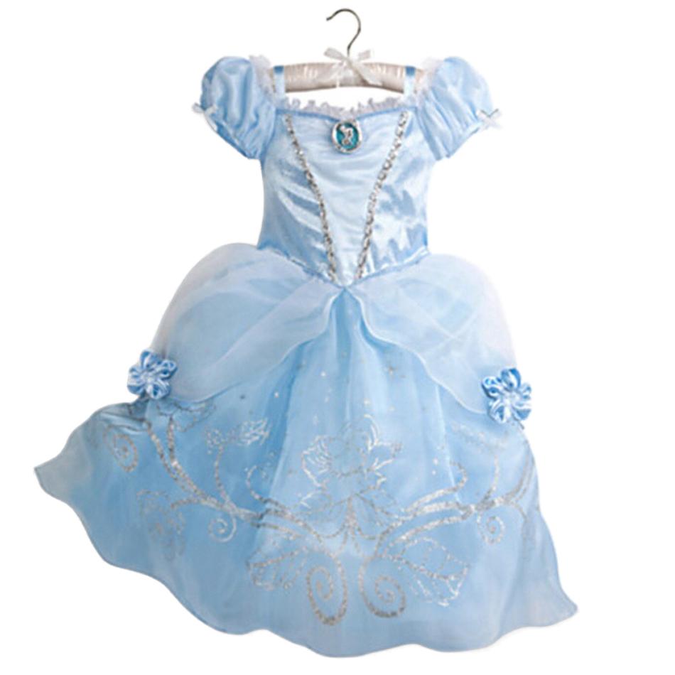 Mädchen Prinzessinnenkostüm Kinder Party Halloween Cosplay Kleider Weihnachten Geburtstag Karneval Verkleidung Rapunzel Verkleidung Kittel